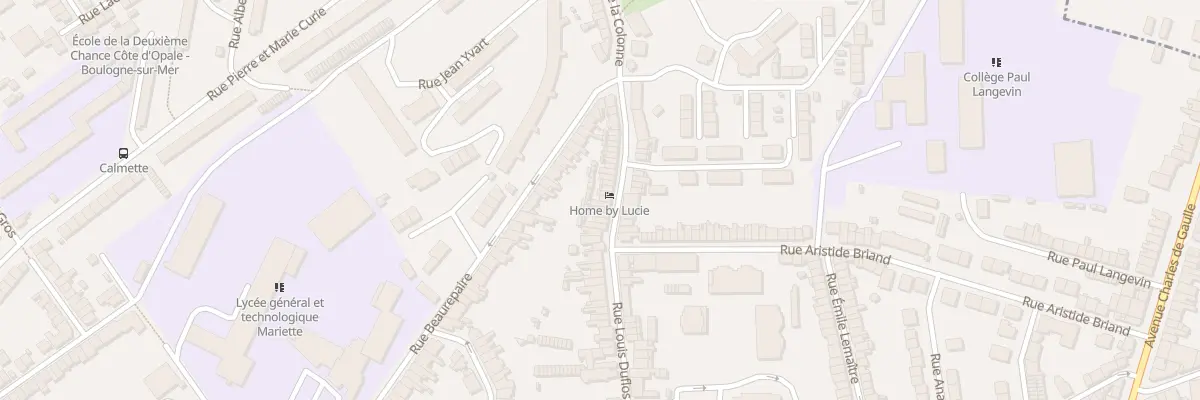 Plan du 107 Rue Louis Duflos à Boulogne-sur-Mer
