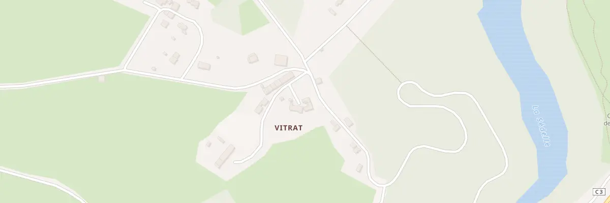 Plan du 13 Vitrat à Crozant