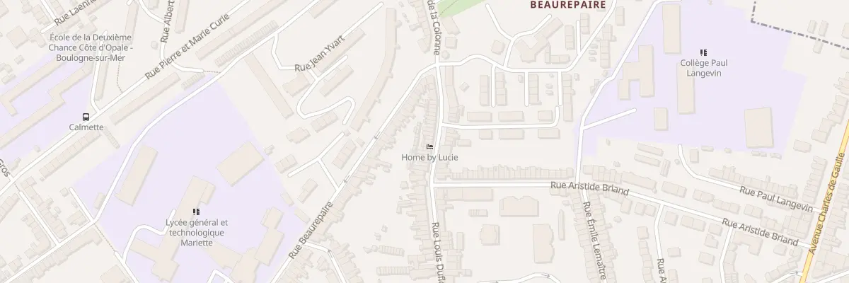 Plan du 111 Rue Louis Duflos à Boulogne-sur-Mer