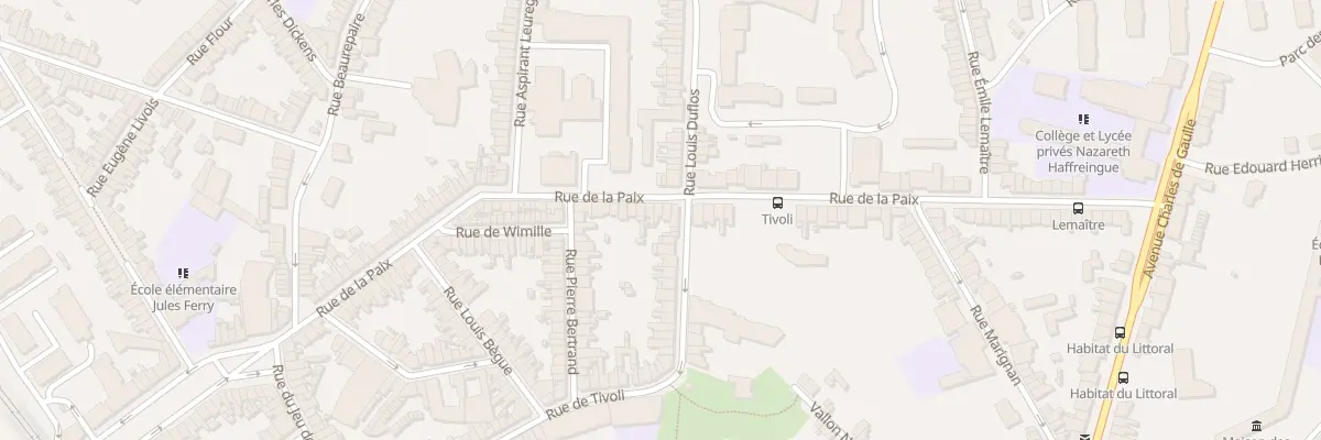 Plan du 82 Rue de la Paix à Boulogne-sur-Mer