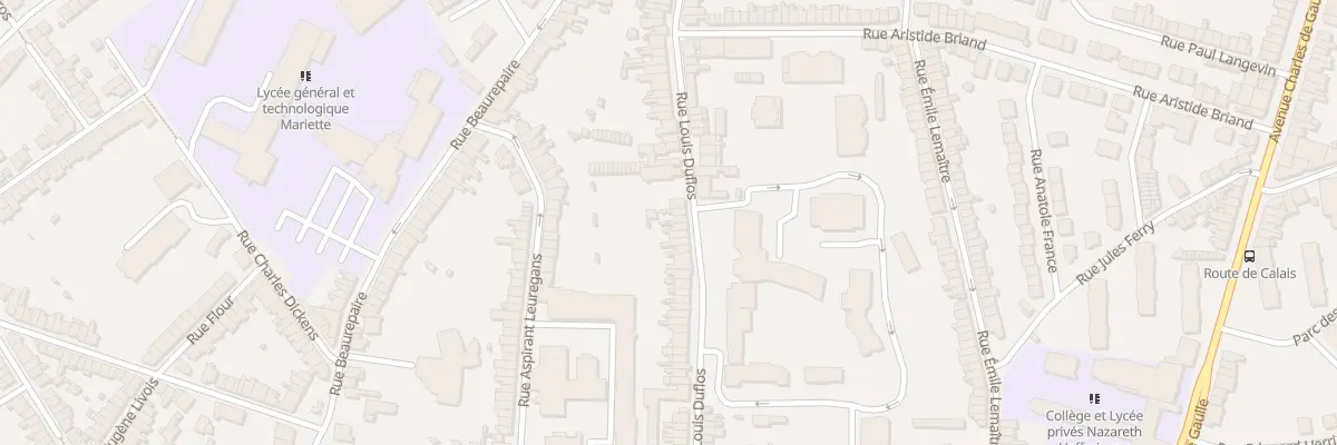 Plan du 55 Rue Louis Duflos à Boulogne-sur-Mer