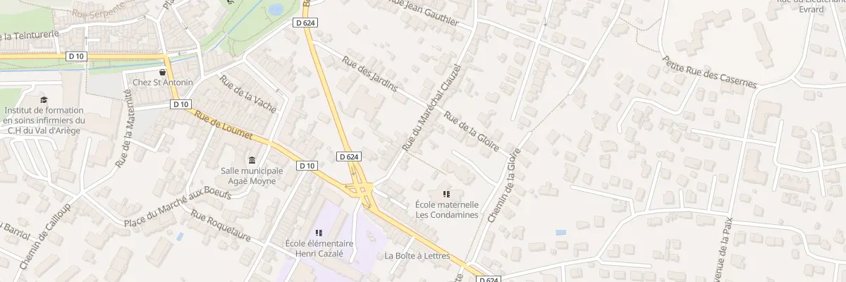 Plan du 12 Rue Mal Clauzel à Pamiers