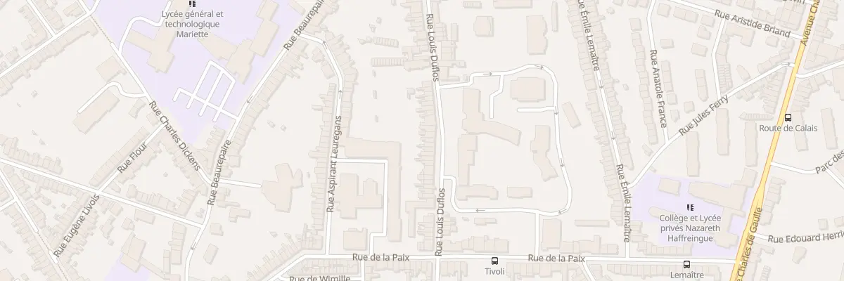 Plan du 37 Rue Louis Duflos à Boulogne-sur-Mer
