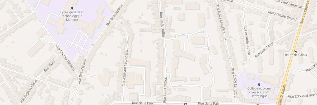 Plan du 41 Rue Louis Duflos à Boulogne-sur-Mer
