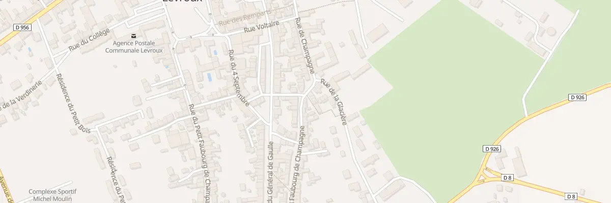 Plan du 1 Rue du Gd Fbg de Champagne à Levroux