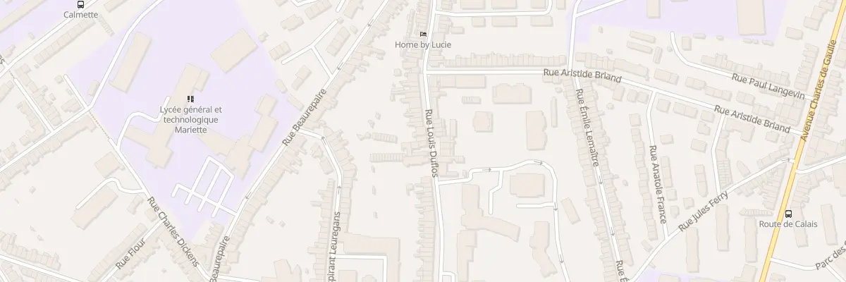 Plan du 67 Rue Louis Duflos à Boulogne-sur-Mer