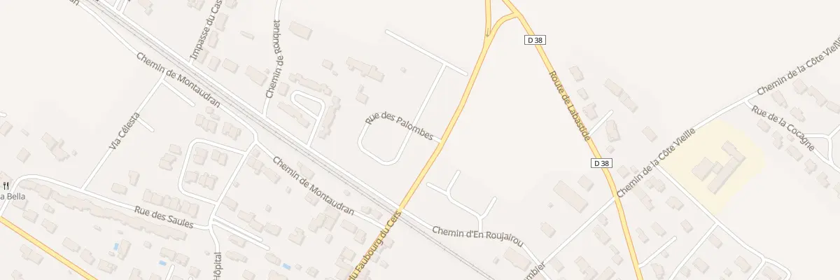 Plan du 230 Rue des Palombes à Baziège