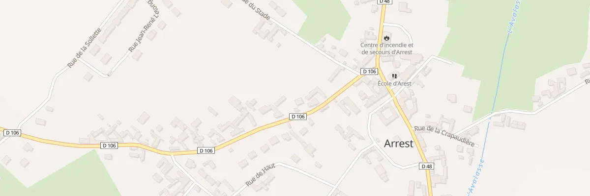 Plan du 6 Rue à Cailloux à Arrest