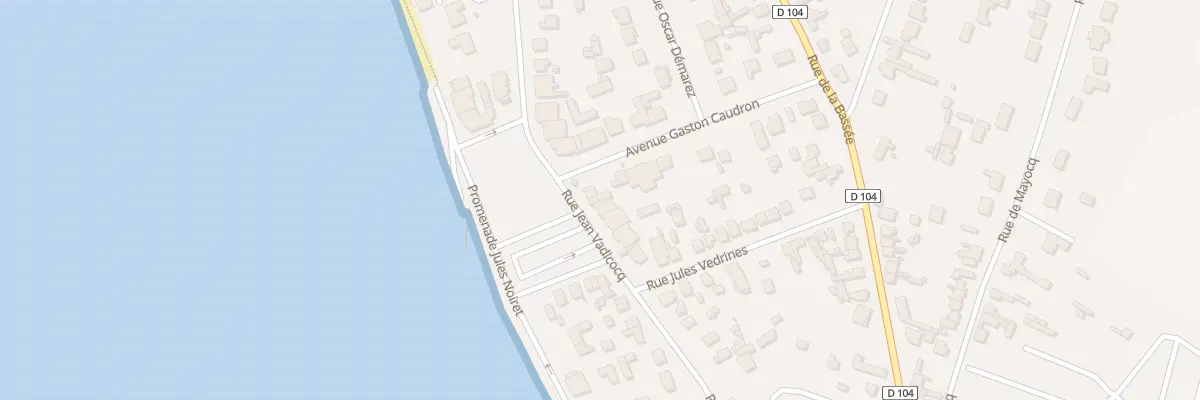 Plan de la Rue Jean Vadicocq au Crotoy