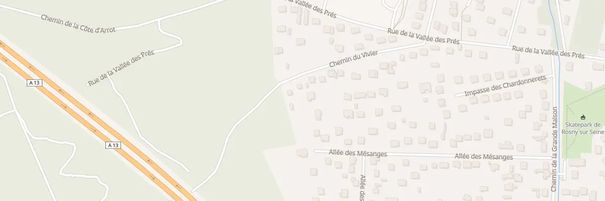 Plan du 25 Che du Vivier à Rosny-sur-Seine