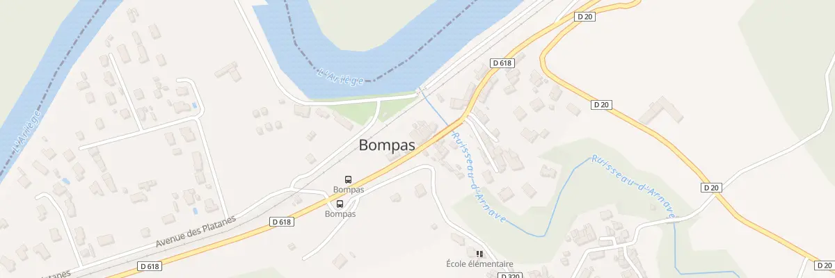 Plan du 1 Rte de Foix à Bompas