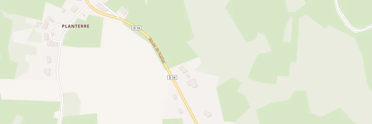 Plan du 15 Rte de Naillat à Colondannes