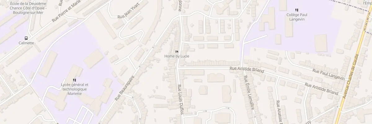 Plan du 52 Rue Louis Duflos à Boulogne-sur-Mer