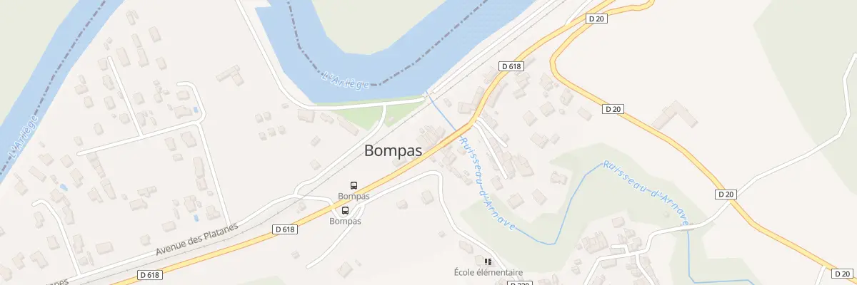 Plan du 3 Rte de Foix à Bompas
