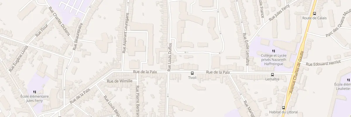 Plan du 10 Rue Louis Duflos à Boulogne-sur-Mer