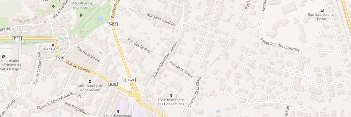 Plan du 28 Rue Mal Clauzel à Pamiers