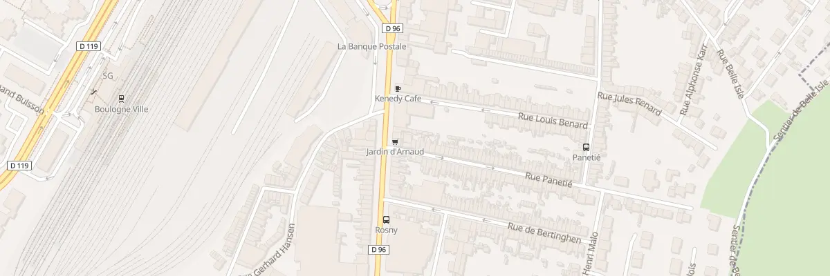 Plan du 7 Rue Panetié à Boulogne-sur-Mer