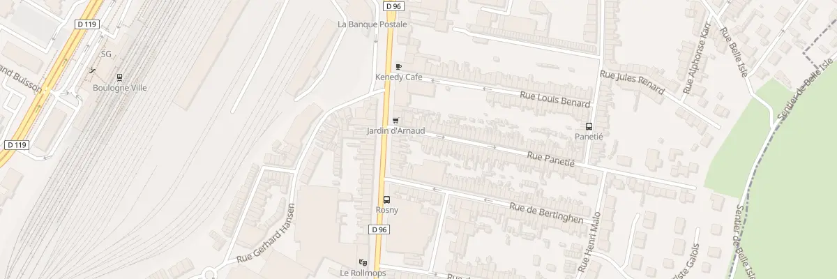 Plan du 8 Rue Panetié à Boulogne-sur-Mer