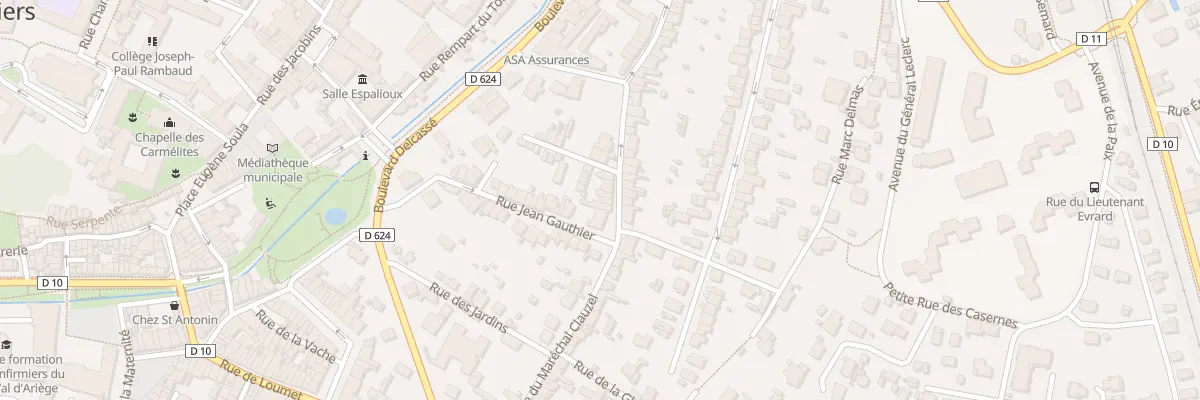 Plan du 23 Rue Mal Clauzel à Pamiers