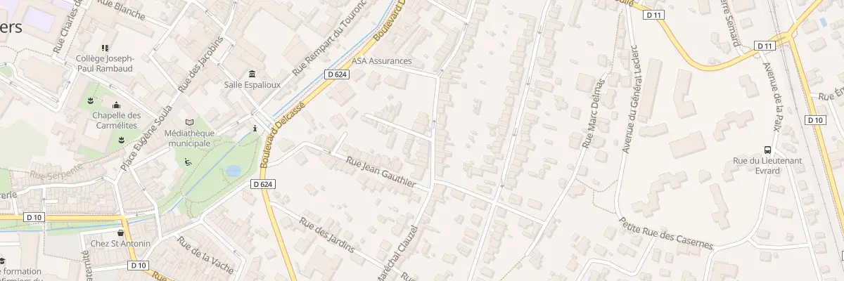 Plan du 29 Rue Mal Clauzel à Pamiers