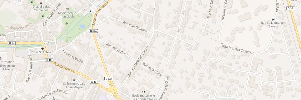 Plan du 38 Rue Mal Clauzel à Pamiers