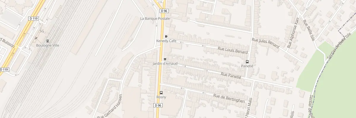 Plan du 11 Rue Panetié à Boulogne-sur-Mer