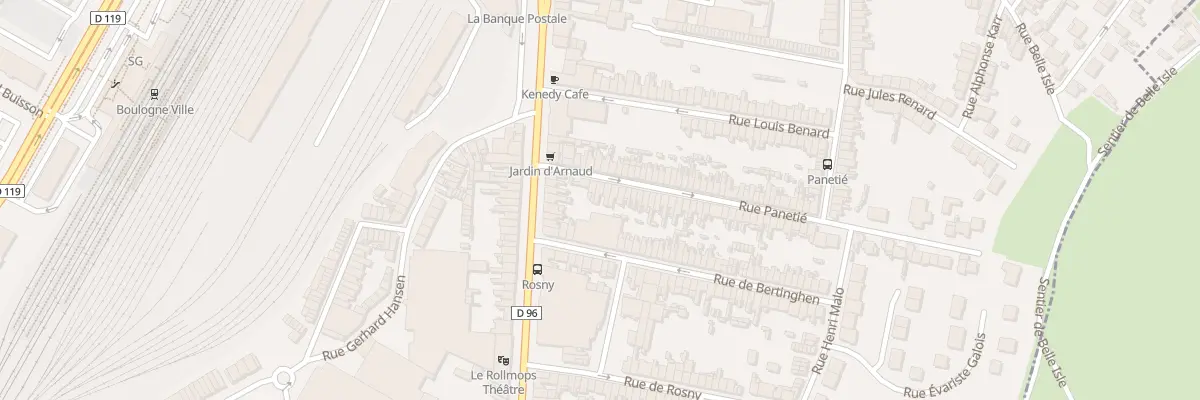 Plan du 12 Rue Panetié à Boulogne-sur-Mer
