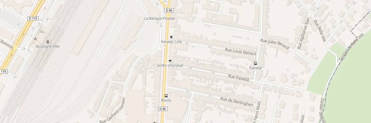Plan du 13 Rue Panetié à Boulogne-sur-Mer