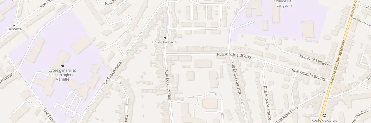 Plan du 10 Rue Aristide Briand à Boulogne-sur-Mer