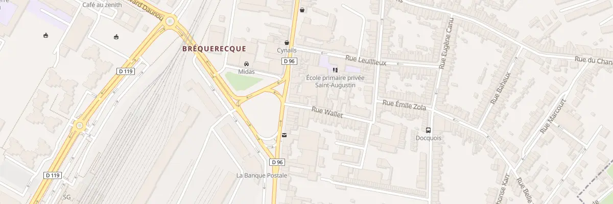 Plan du 7 Rue Wallet à Boulogne-sur-Mer