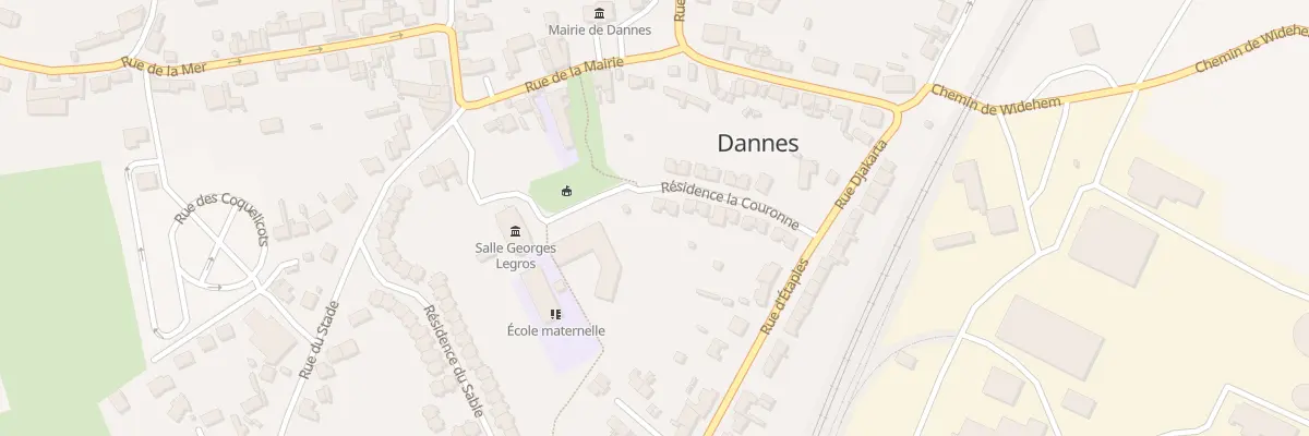 Plan du 19 Res la Couronne à Dannes
