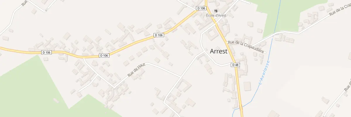 Plan du 2 Rue de Haut à Arrest