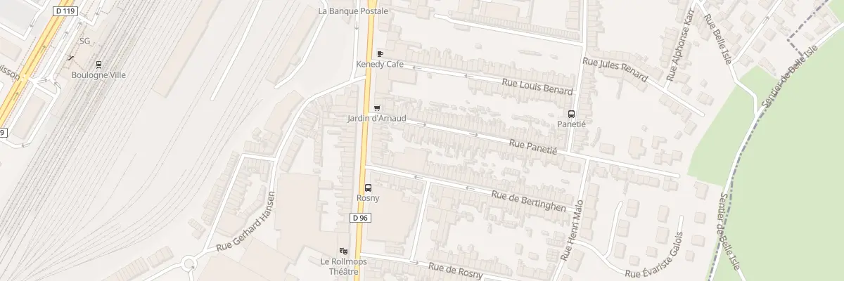 Plan du 16 Rue Panetié à Boulogne-sur-Mer