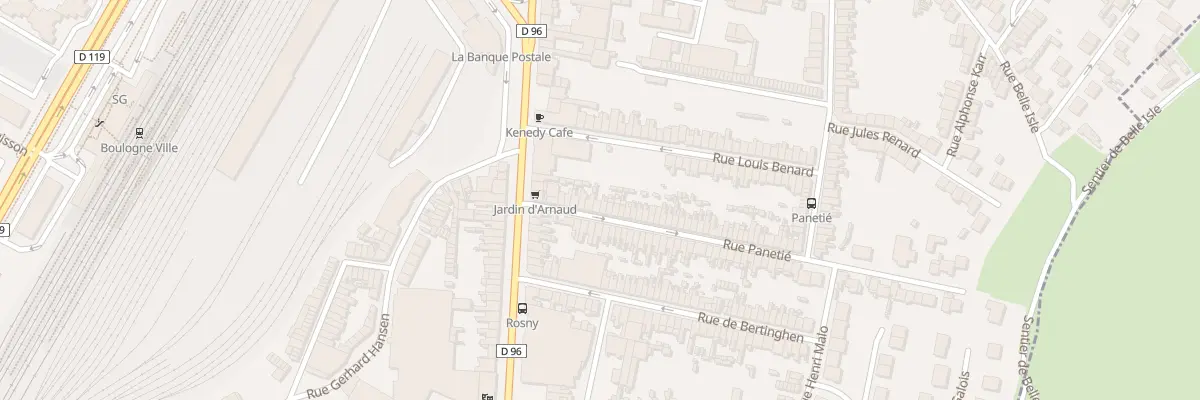 Plan du 17 Rue Panetié à Boulogne-sur-Mer