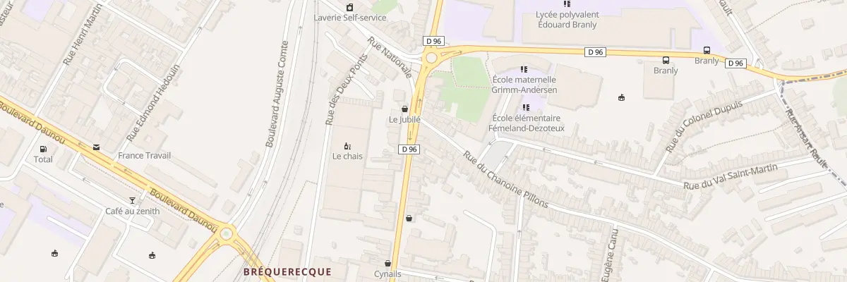 Plan du 25 Rue de Brequerecque à Boulogne-sur-Mer