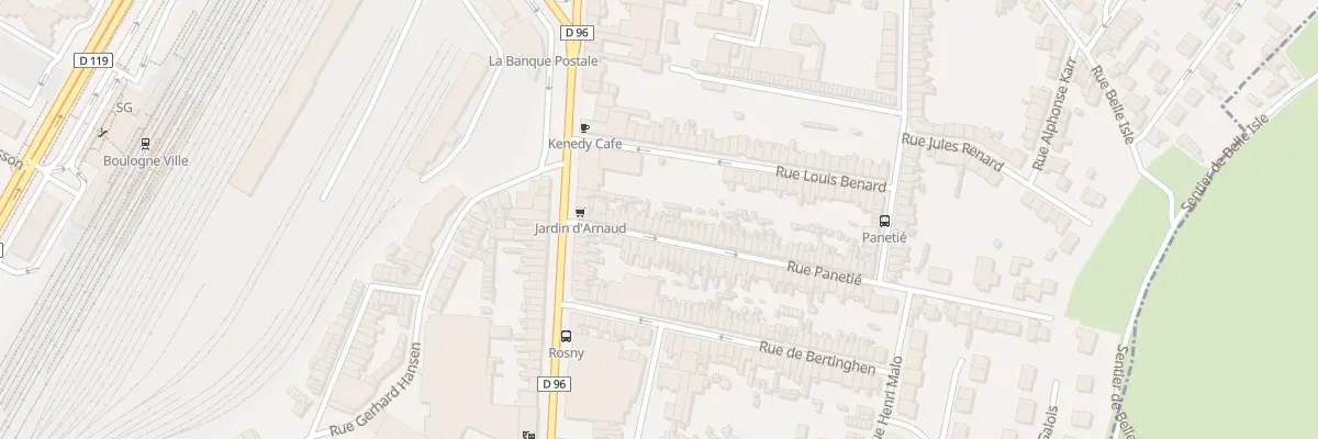Plan du 19 Rue Panetié à Boulogne-sur-Mer