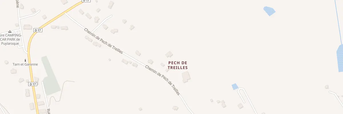 Plan du 5430 Pech de Las Treilles à Puylaroque