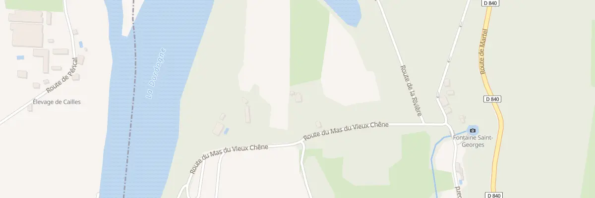 Plan du 210 Rte du Mas du Vieux Chêne à Montvalent