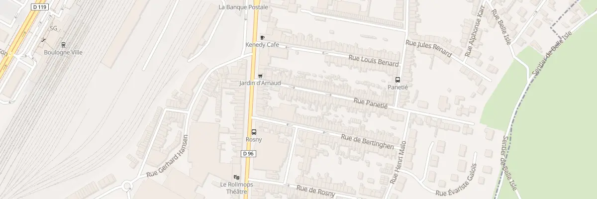 Plan du 20 Rue Panetié à Boulogne-sur-Mer