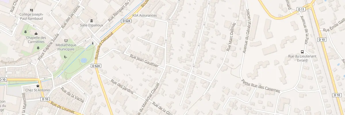 Plan du 50 Rue Mal Clauzel à Pamiers