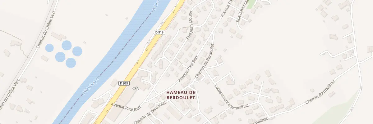 Plan du 6 Av Paul Bert à Foix