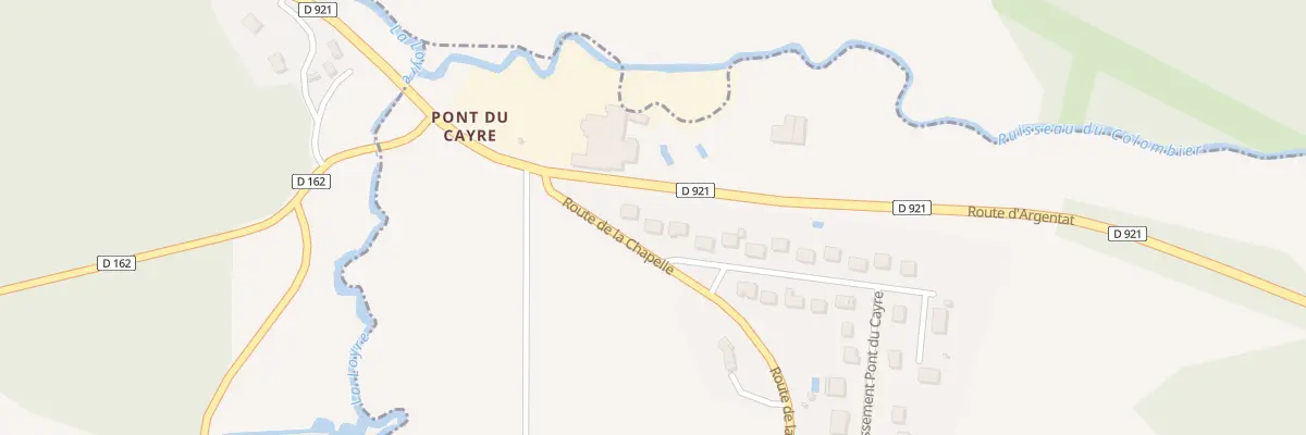 Plan du 3 Lot Du Pont Du Cayre à La Chapelle-aux-Brocs