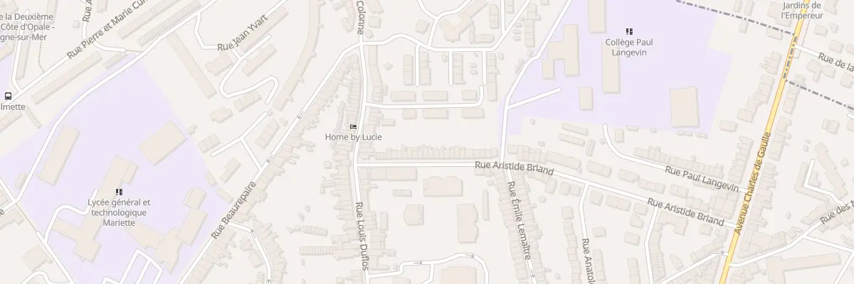 Plan du 25 Rue Aristide Briand à Boulogne-sur-Mer