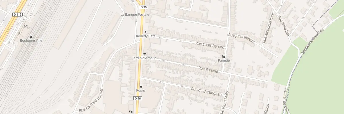 Plan du 27 Rue Panetié à Boulogne-sur-Mer