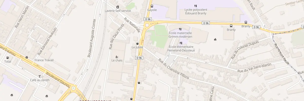 Plan du 9 Rue du Chanoine Pillons à Boulogne-sur-Mer
