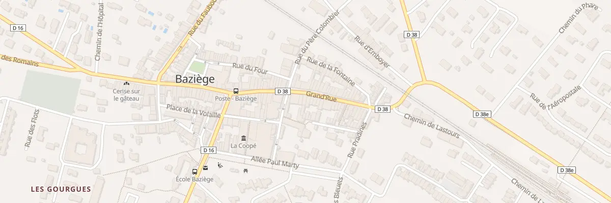 Plan du 241 Grand’ Rue à Baziège