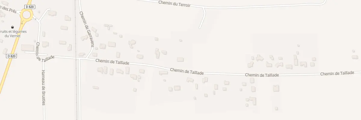 Plan du 27 Che de Taillade au Vernet
