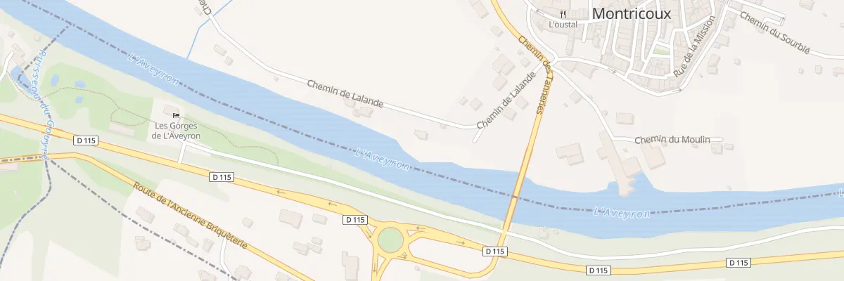Plan du 133 Che de Lalande à Montricoux