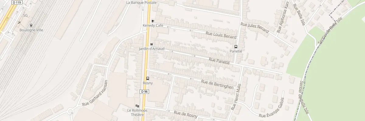 Plan du 28 Rue Panetié à Boulogne-sur-Mer