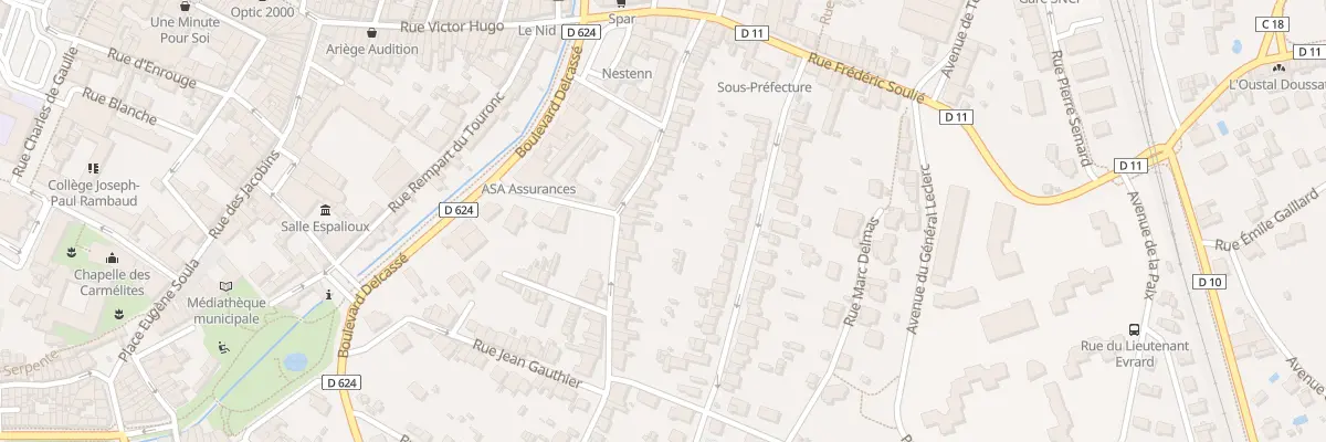 Plan du 70 Rue Mal Clauzel à Pamiers